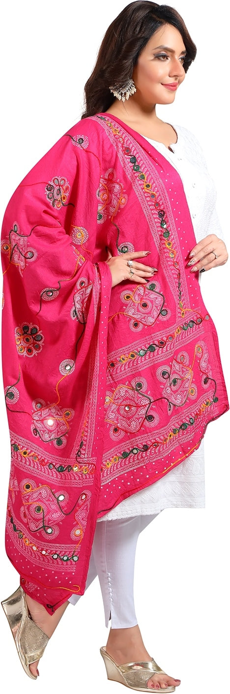 Fabme Women's Full Size, Cotton Traditional , Dupatta