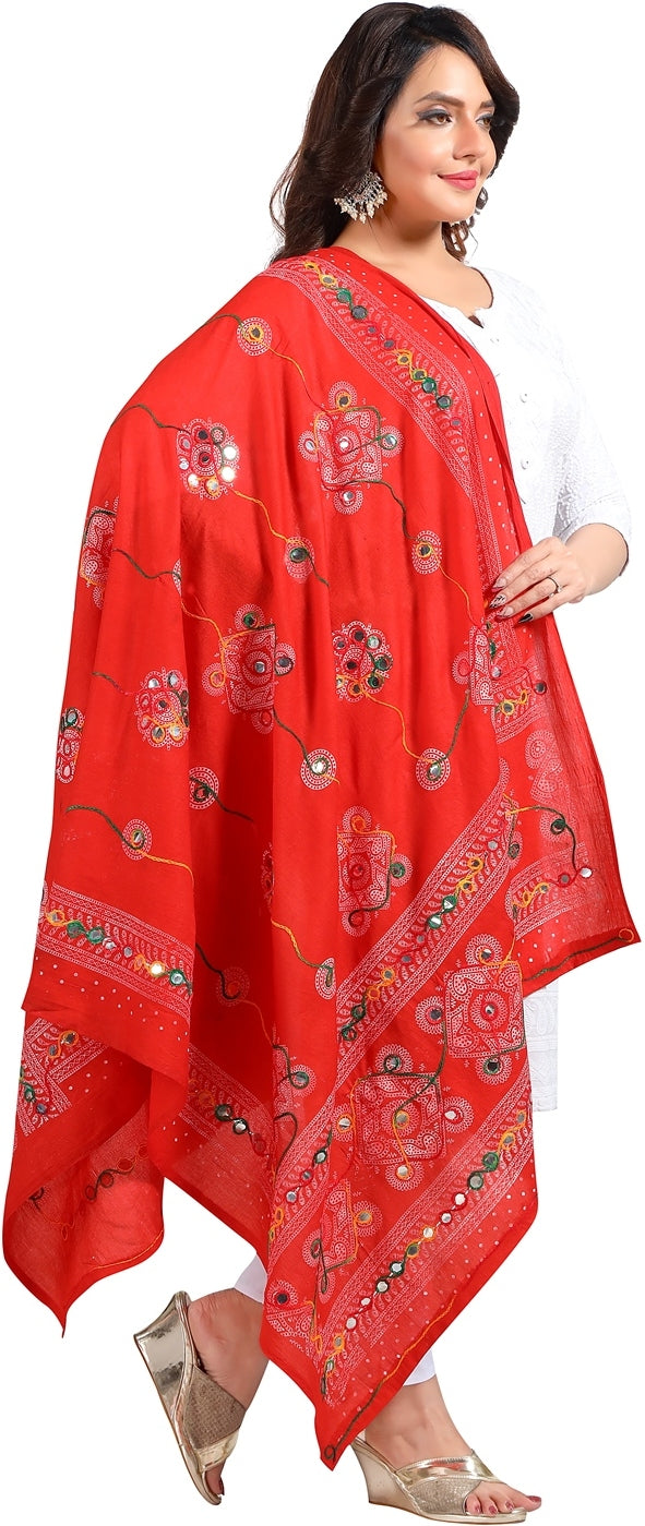 Fabme Women's Full Size, Cotton Traditional , Dupatta