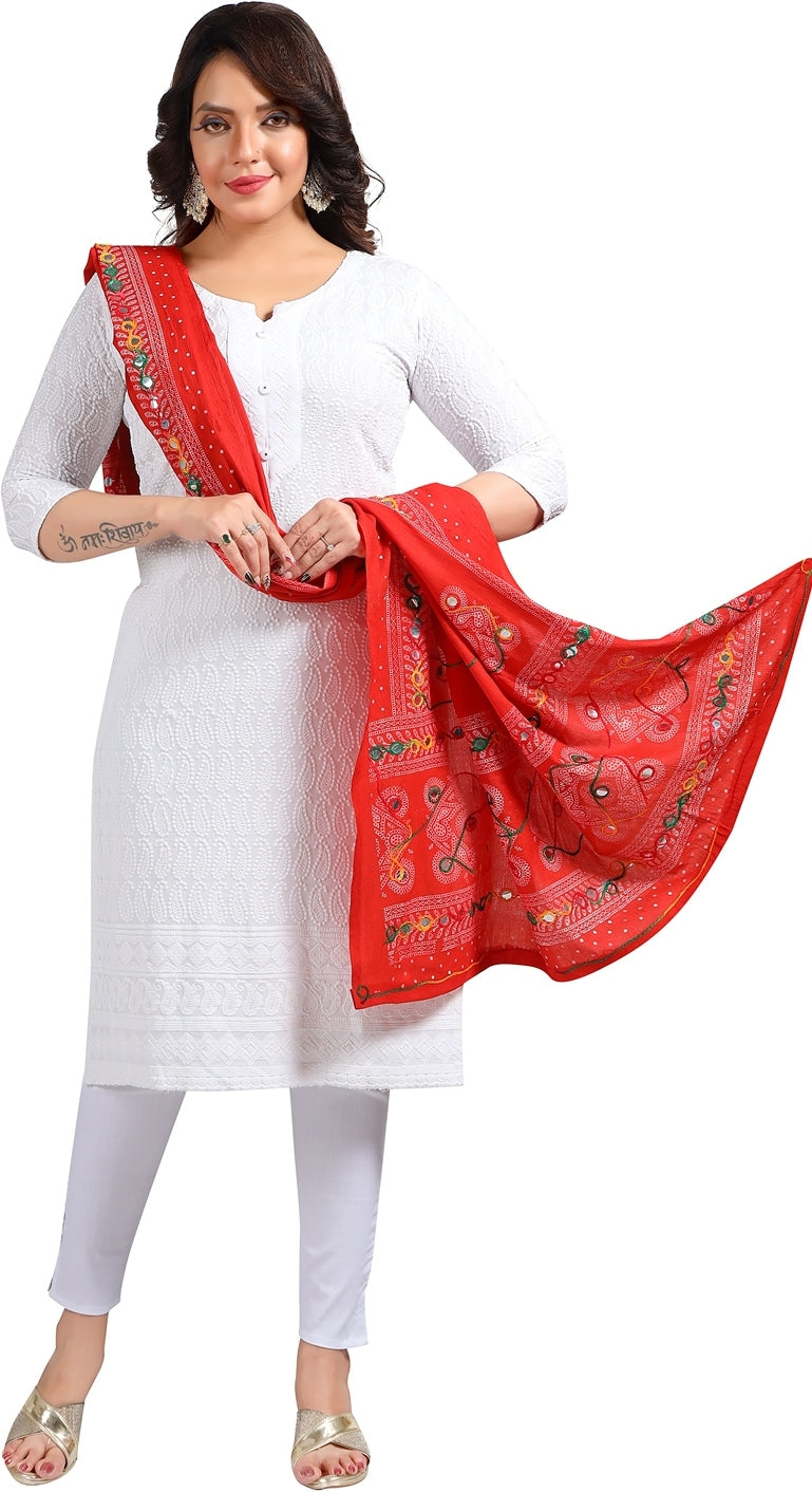 Fabme Women's Full Size, Cotton Traditional , Dupatta