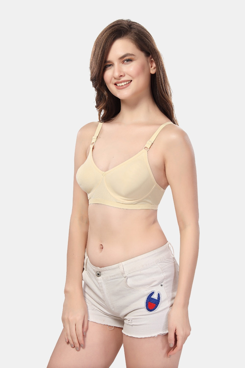 Fabme Women's Skin Seamless Non-Padded Non Wired Everyday Bra