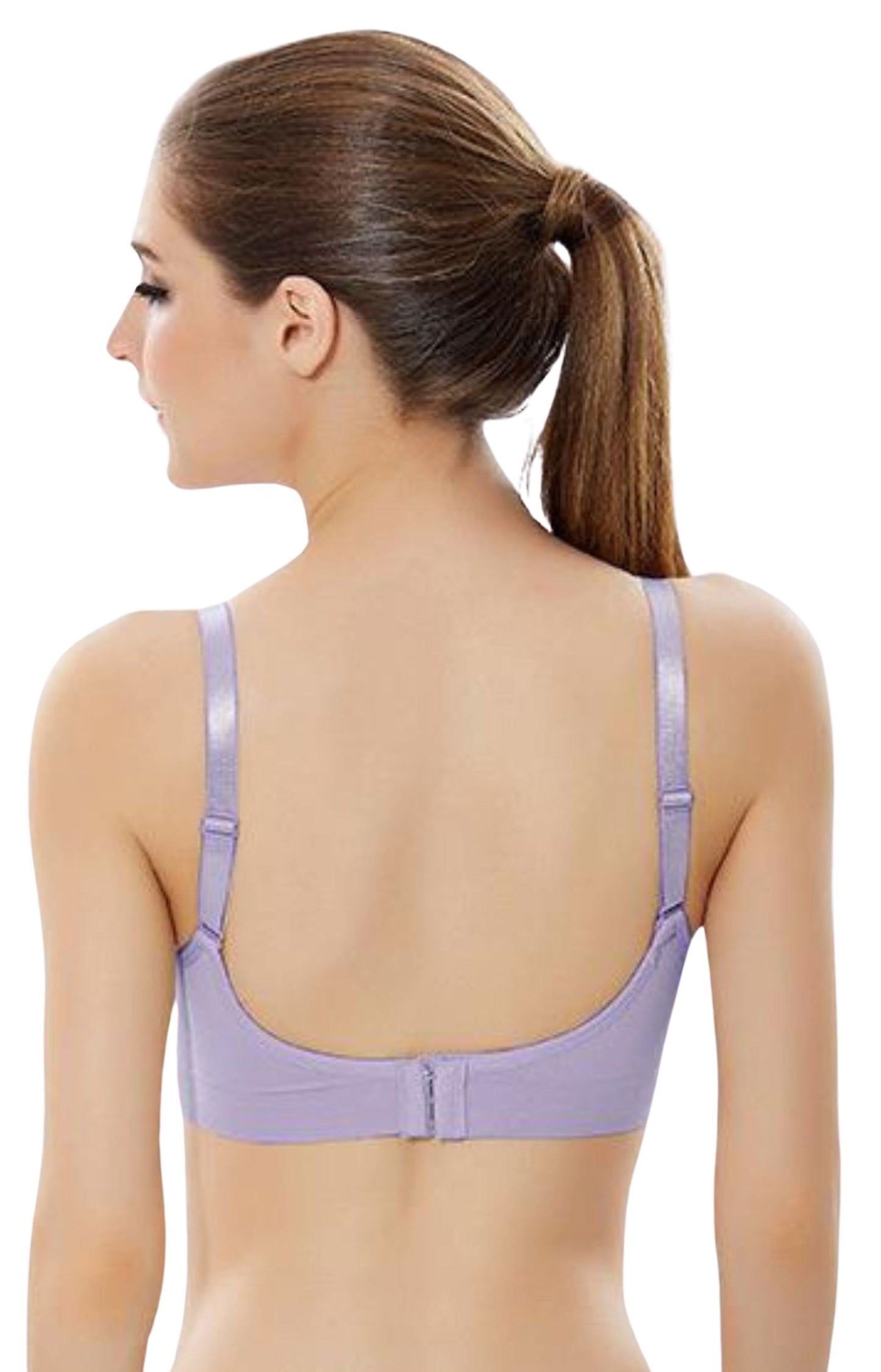 Fabme Women's Lavender Nursing Removable Pads Non Wired Bra
