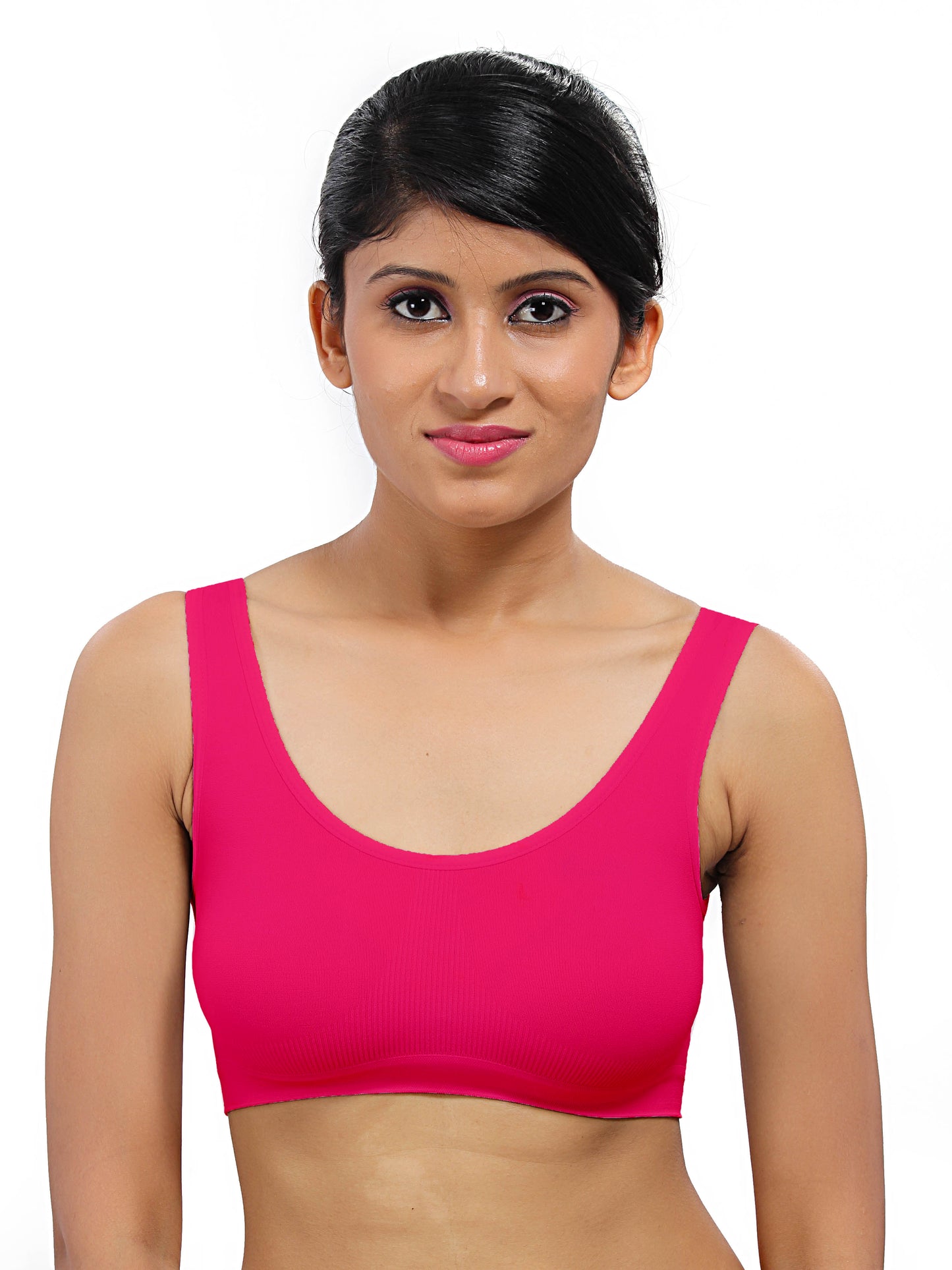 Fabme Women's Dark Pink Full Coverage, , Non-Padded Non-Wired Bra