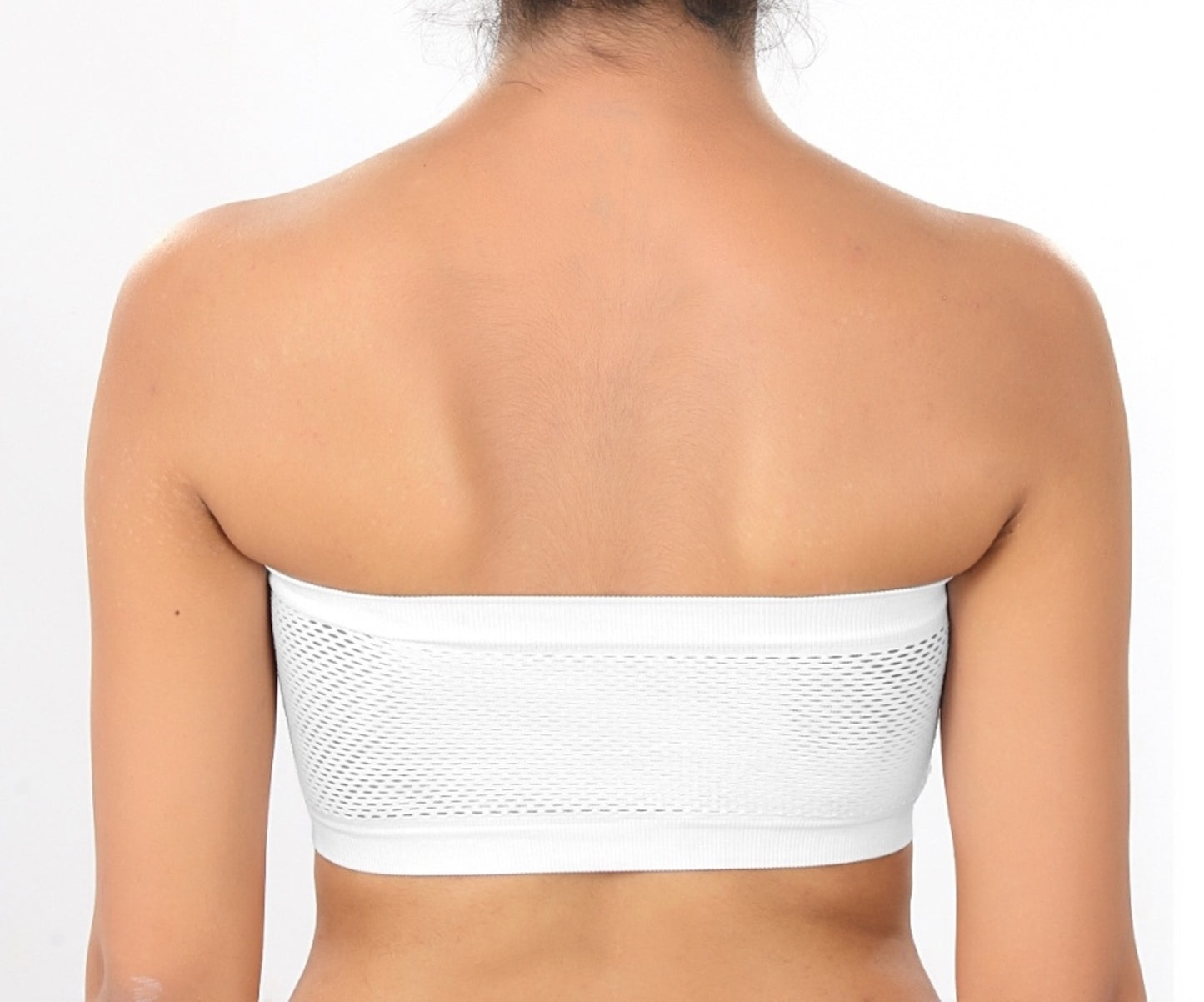 Fabme Women's White Strapless , , Non-Padded Non-Wired Bra