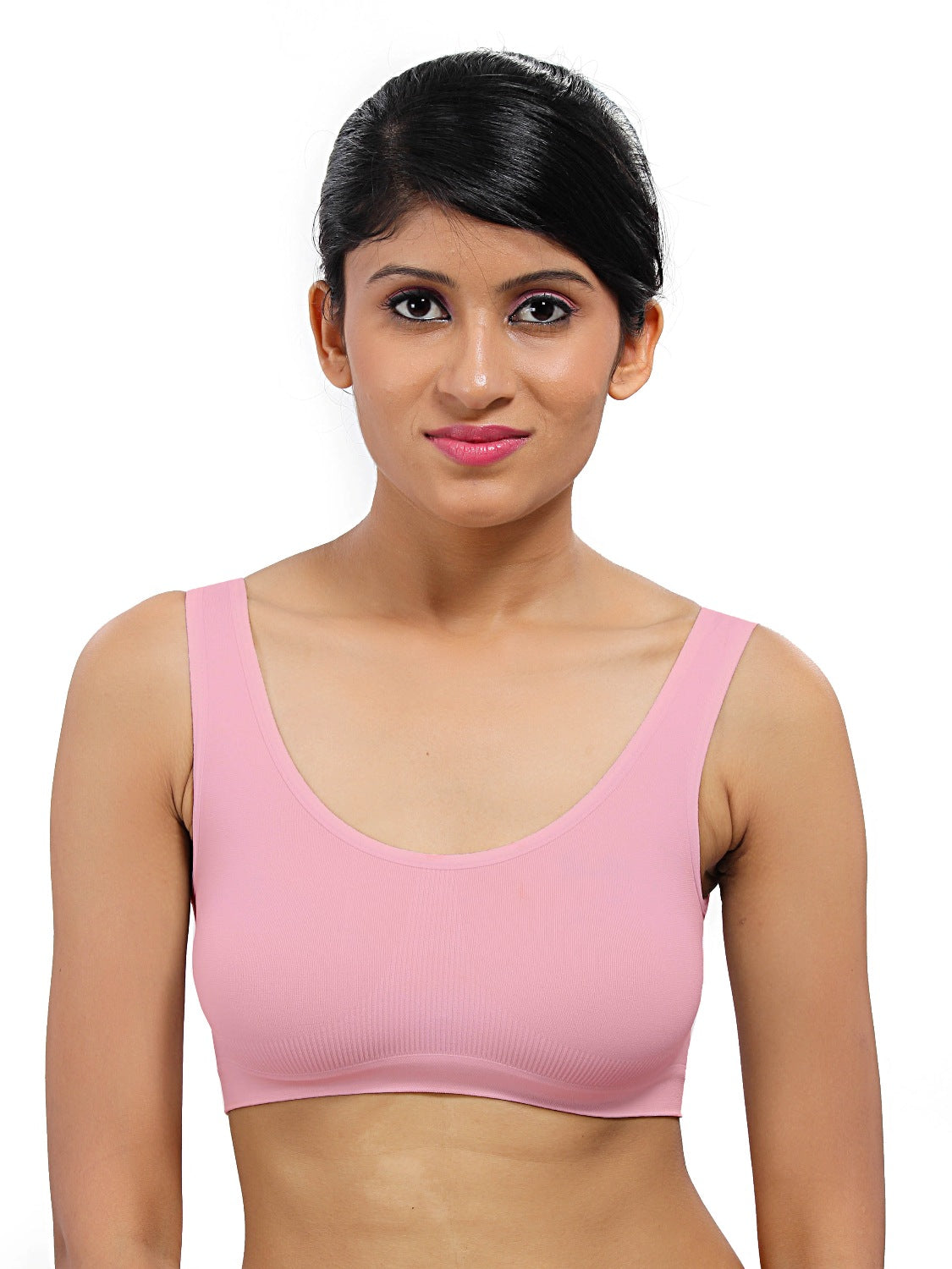 Fabme Women's Pink Full Coverage, , Non-Padded Non-Wired Bra