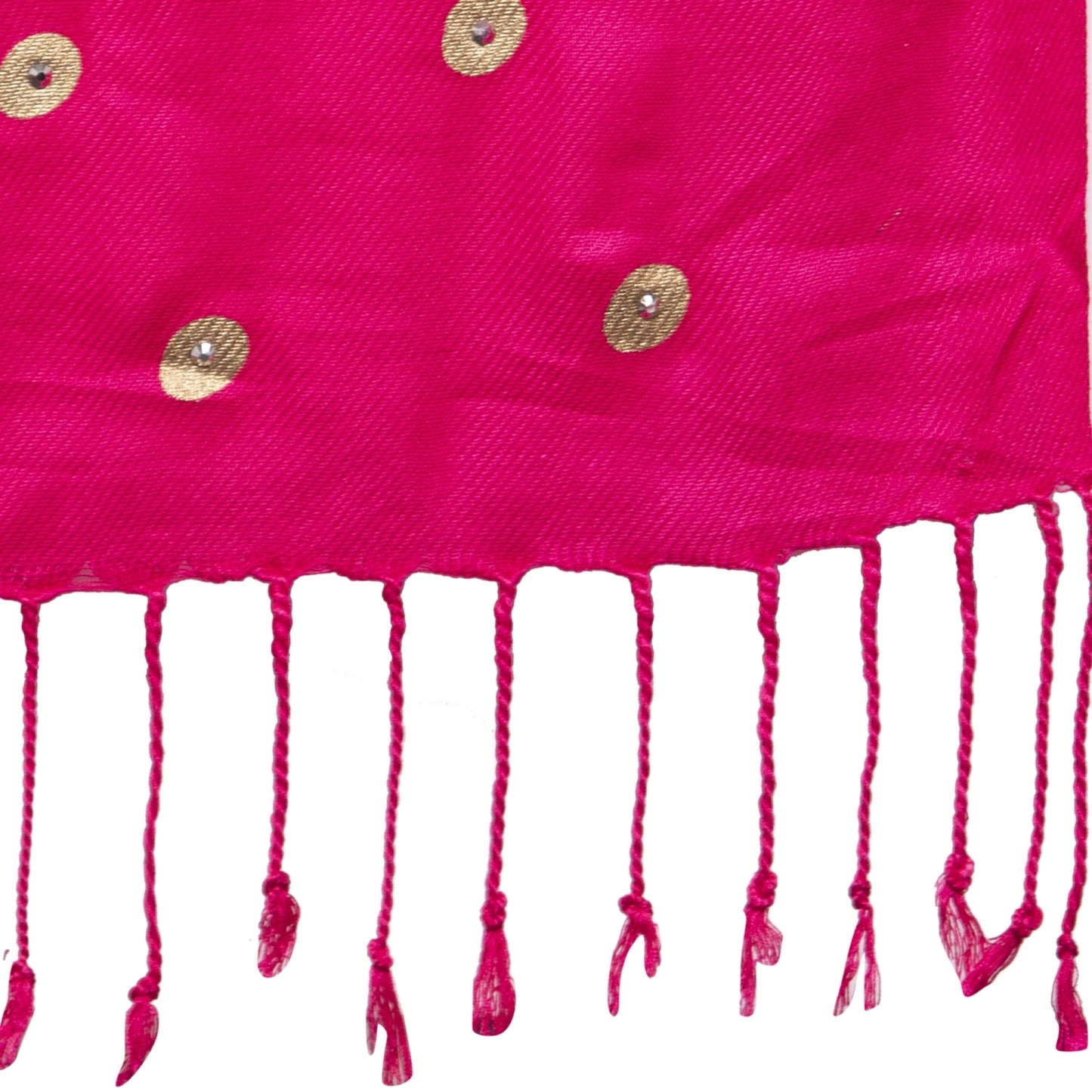 Fabme Women's Full Size, Soft Rayon, Golden Pearl Work, Dupatta