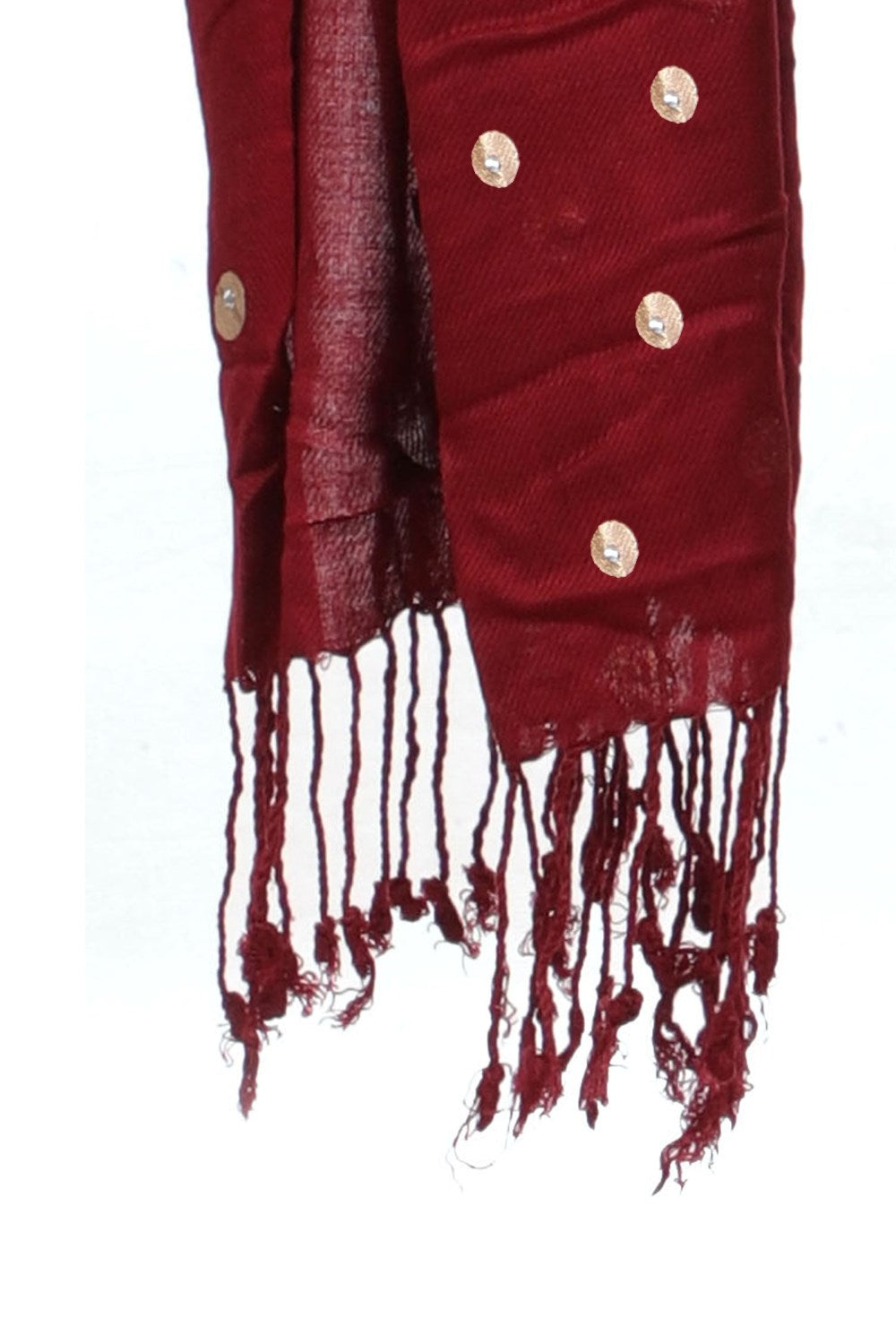Fabme Women's Full Size, Soft Rayon, Golden Pearl Work, Dupatta