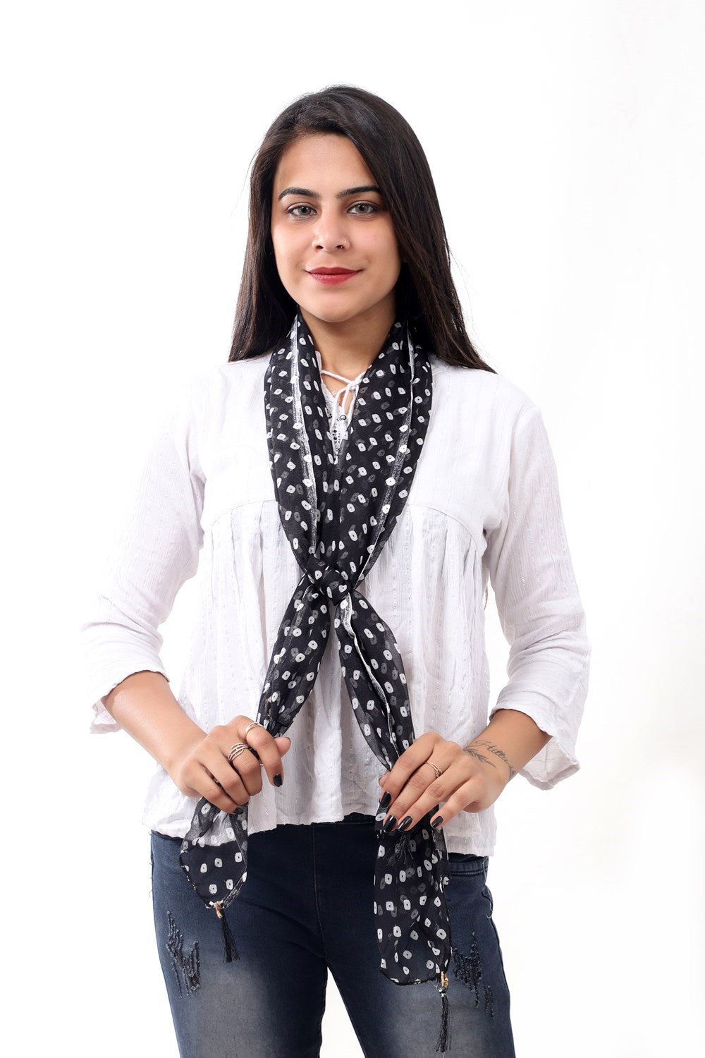 Fabme Women's Scarf Size Georgette Printed, Stole