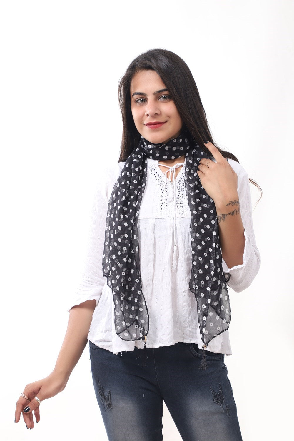 Fabme Women's Scarf Size Georgette Printed, Stole