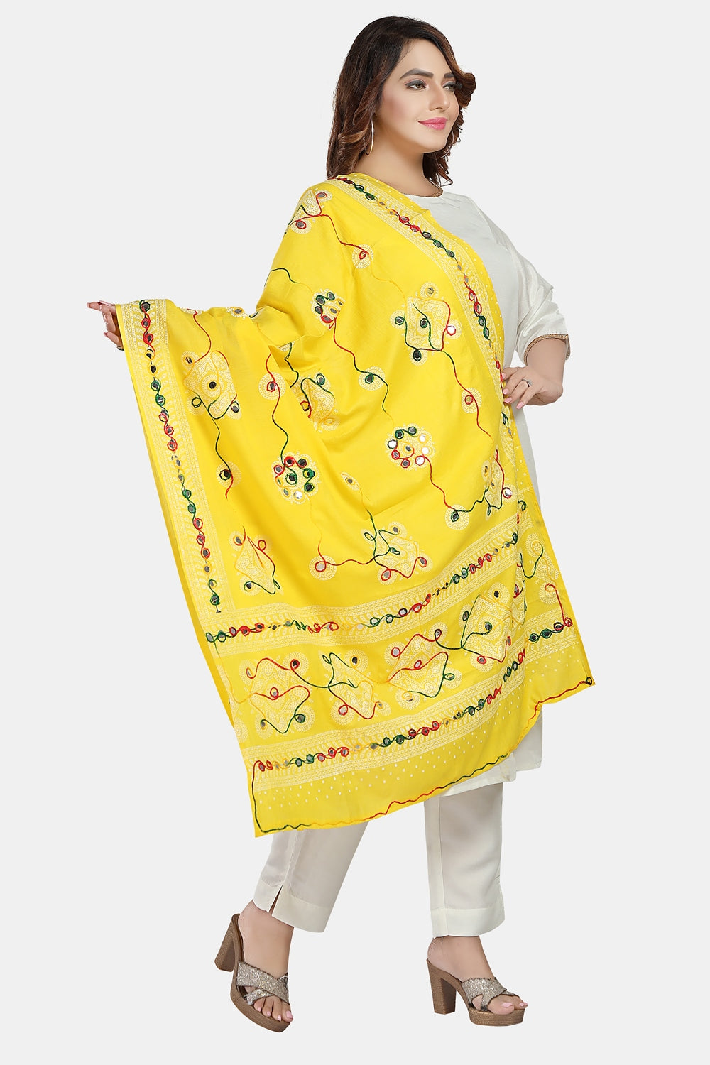Fabme Women's Full Size, Cotton Traditional , Dupatta