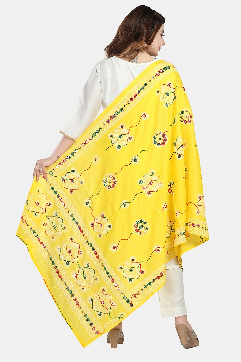 Fabme Women's Full Size, Cotton Traditional , Dupatta