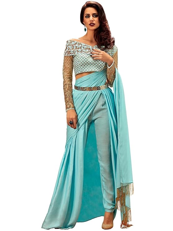 Fabme Women Silver Alloy Saree, Dress, Lehenga Styling Belt