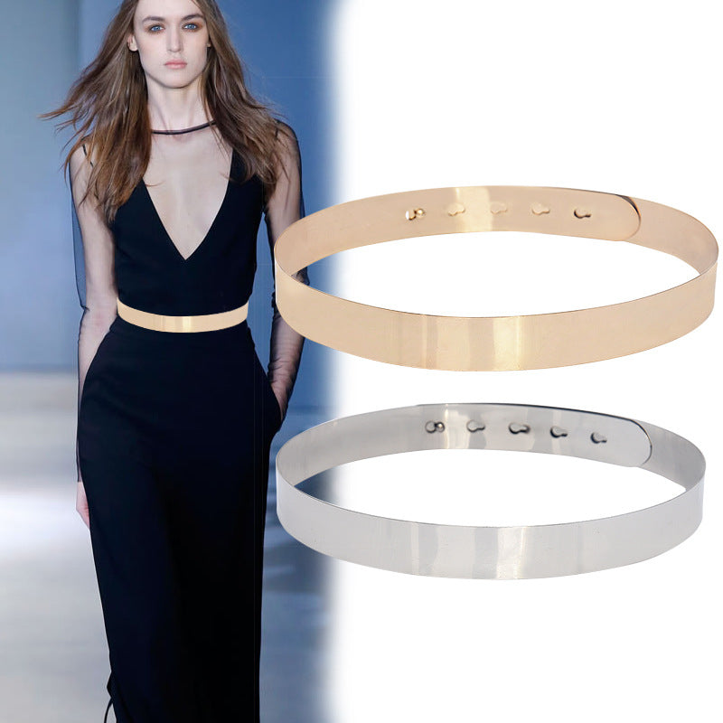Fabme Women Golden Belt