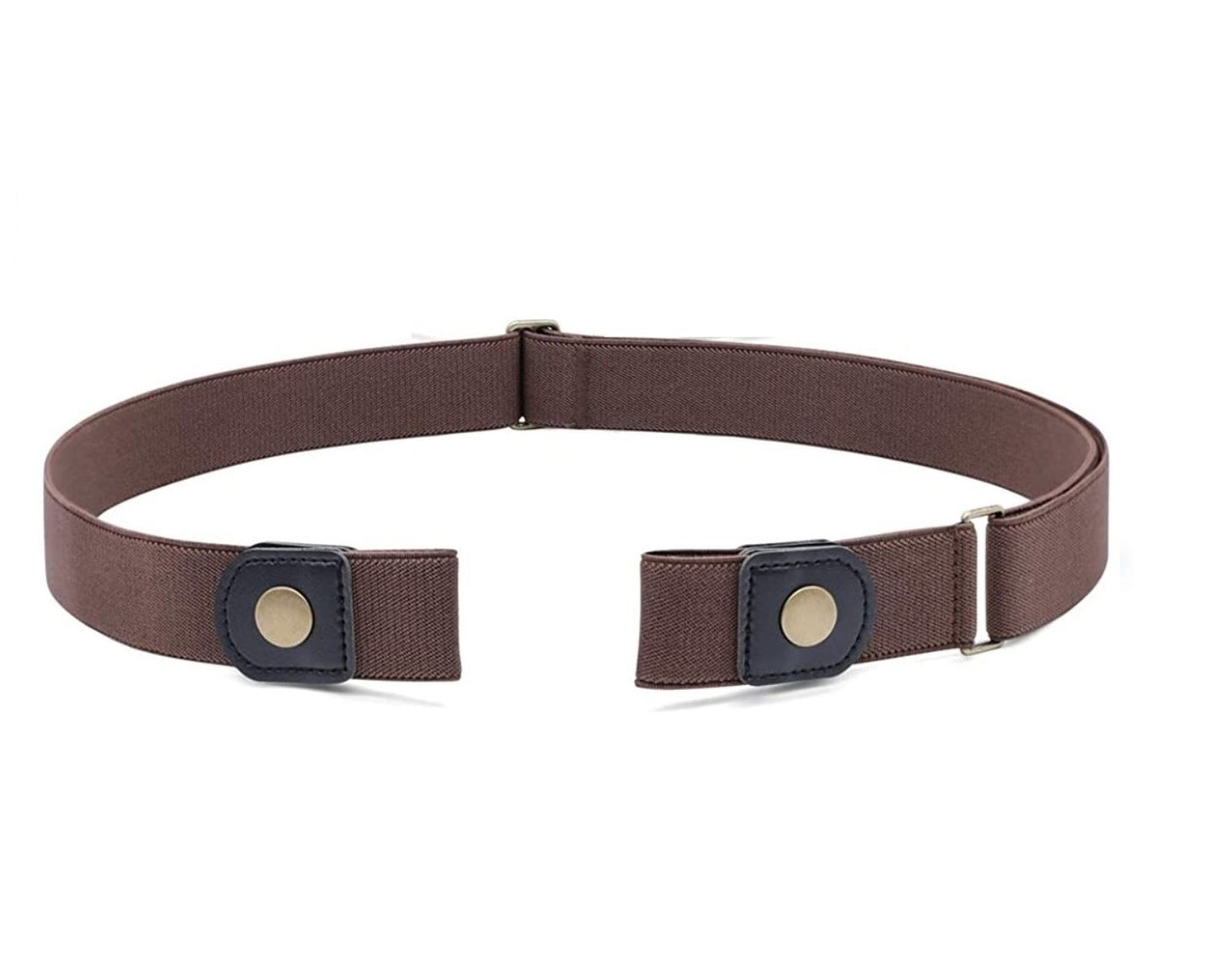 Fabme Unisex Brown No Buckle Belt