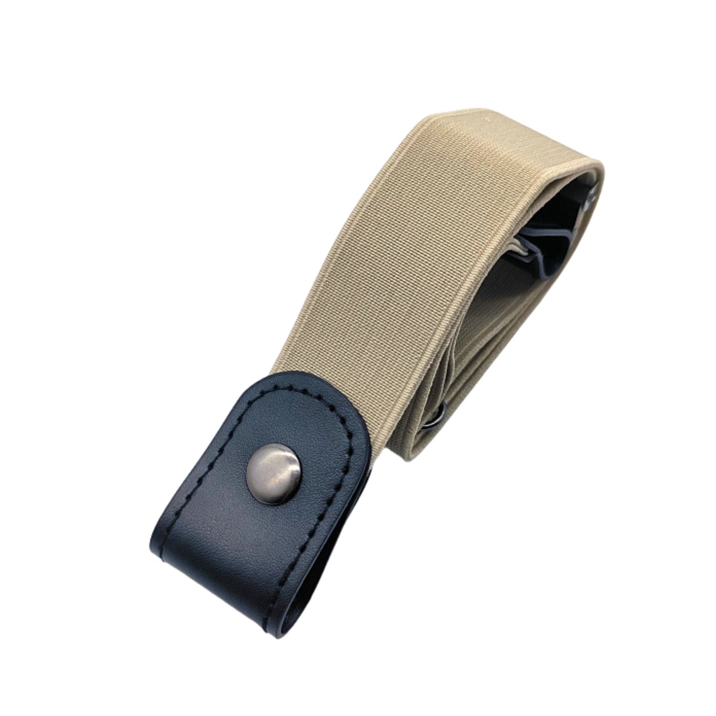 Fabme Unisex Khaaki No Buckle Belt