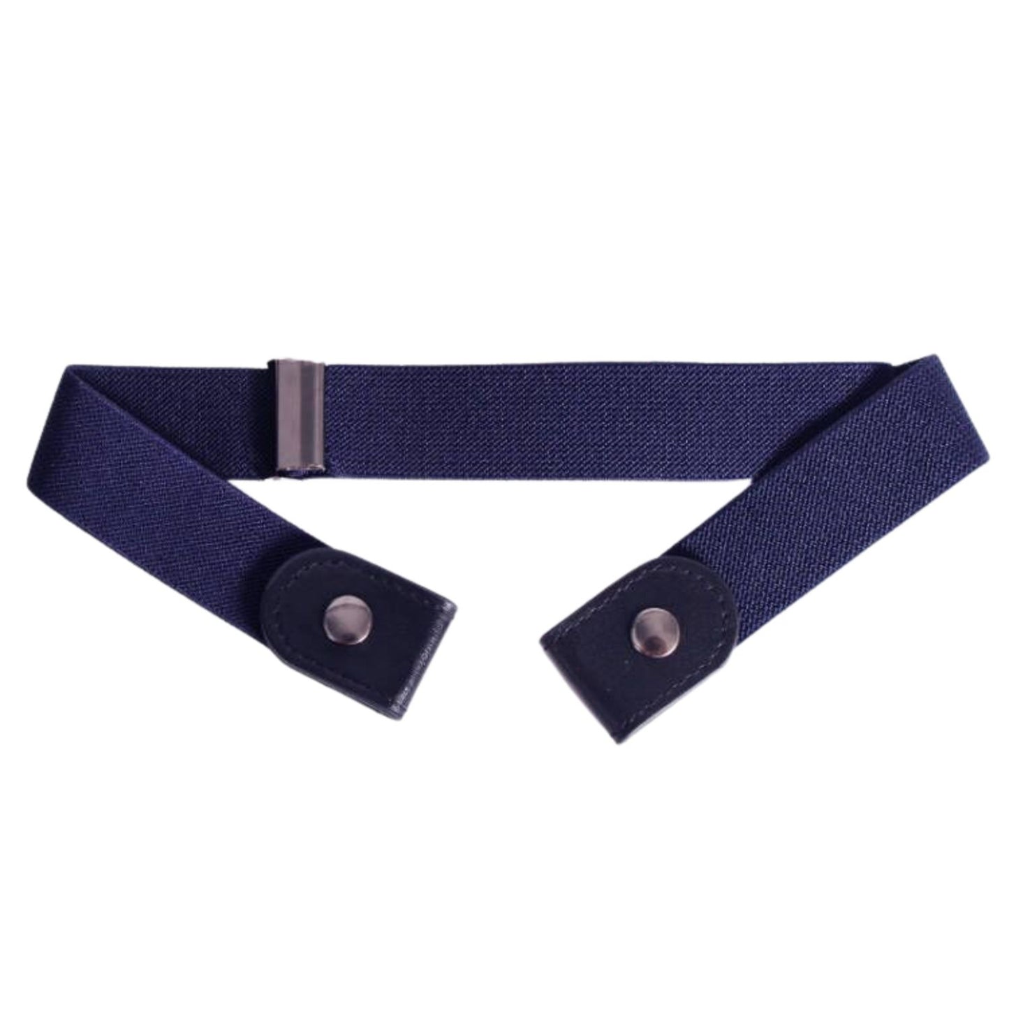 Fabme Unisex Navy Blue No Buckle Belt