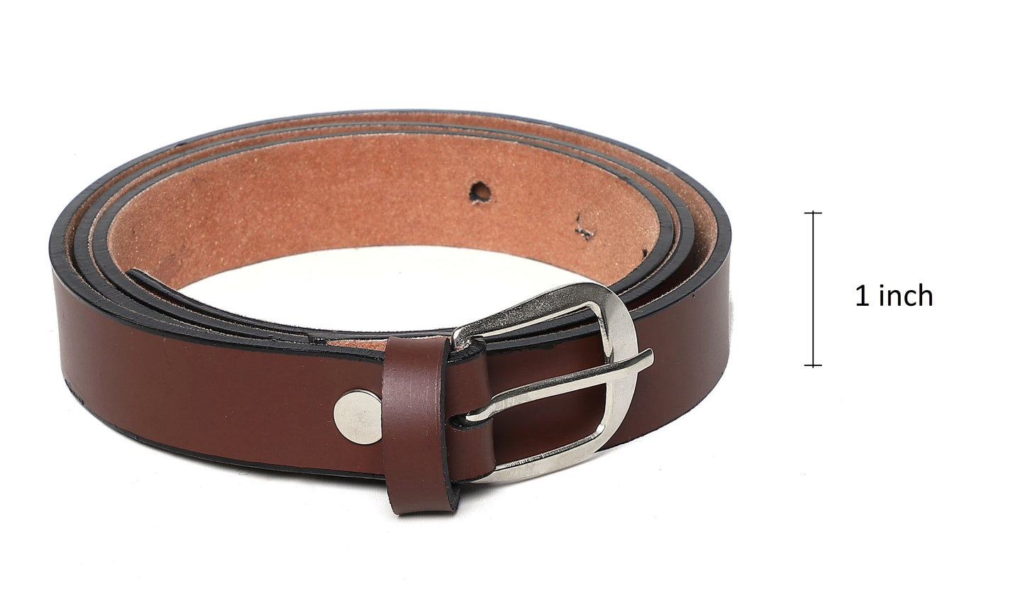 Fabme Women Chocolate Reversible Belt