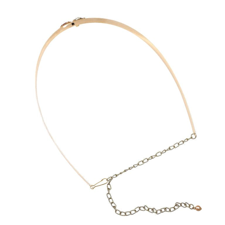 Fabme Women Golden Belt