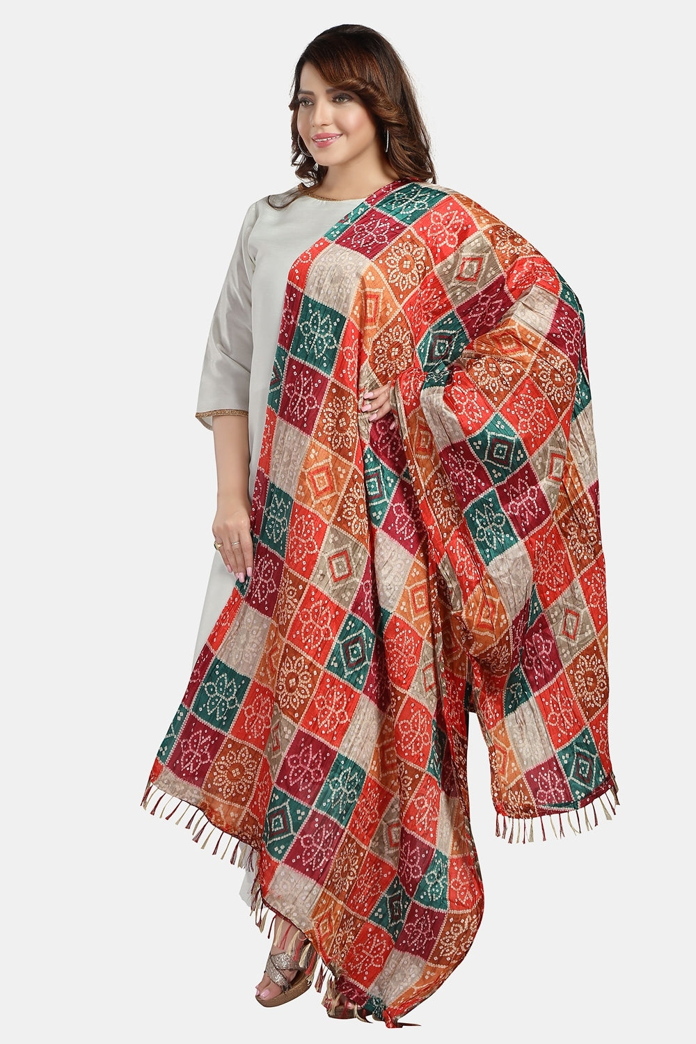 Fabme Women's Full Size, Thick Georgette All Occasion, Dupatta
