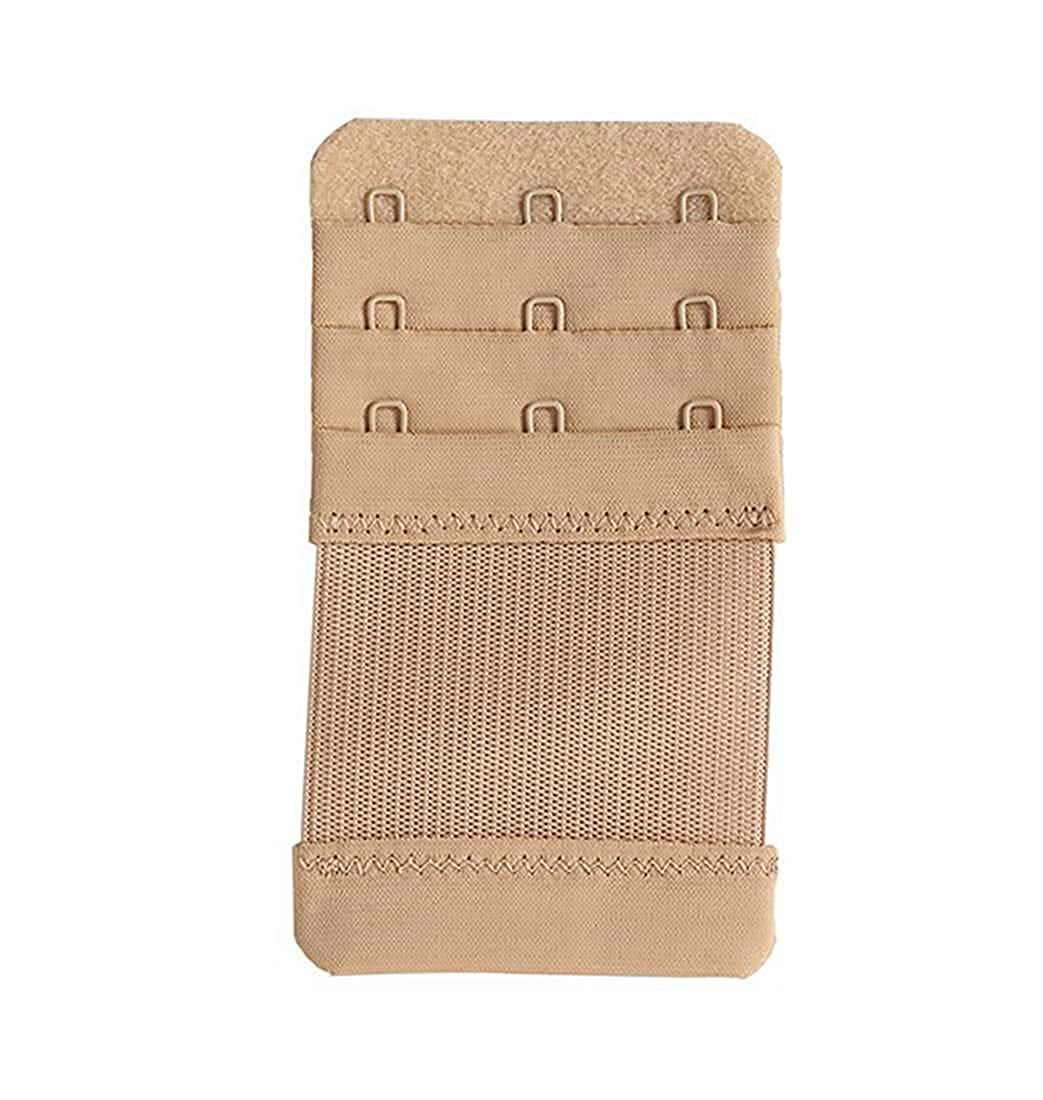 Fabme Women's White Bra Hook Extender -1 Piece ( 3 Hook and eye )