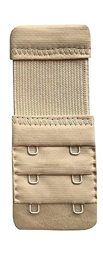 Fabme Women's Bra Hook Extender with elastic extension - 1 piece -2 hook and eye