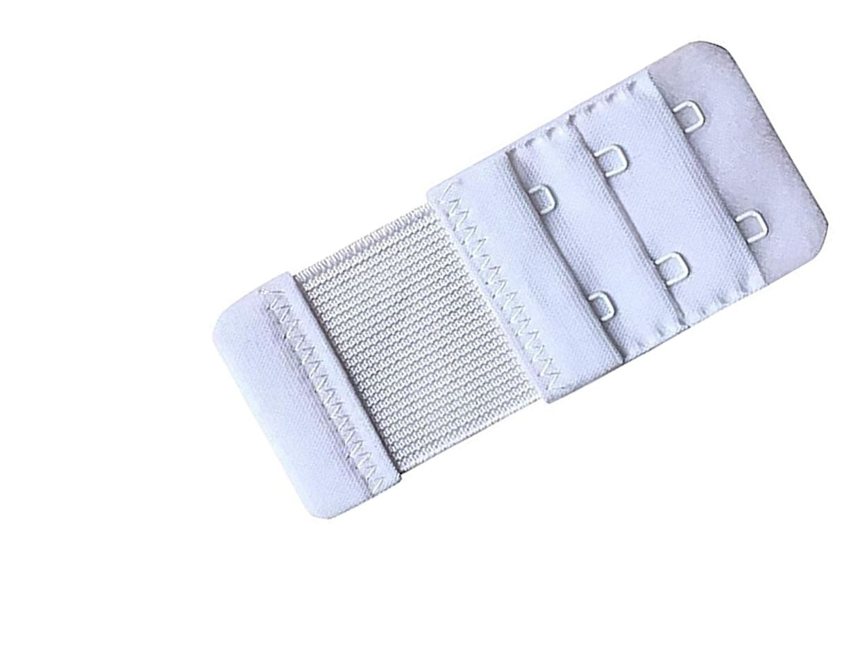 Fabme Women's Bra Hook Extender with elastic extension - 1 piece -2 hook and eye