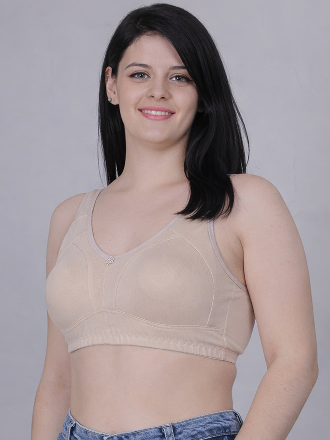Fabme Mastectomy Cancer Pocket Bra with One Micro Fiber Filled Adjustable Pad, Full Coverage Bra || Truly Full Coverage