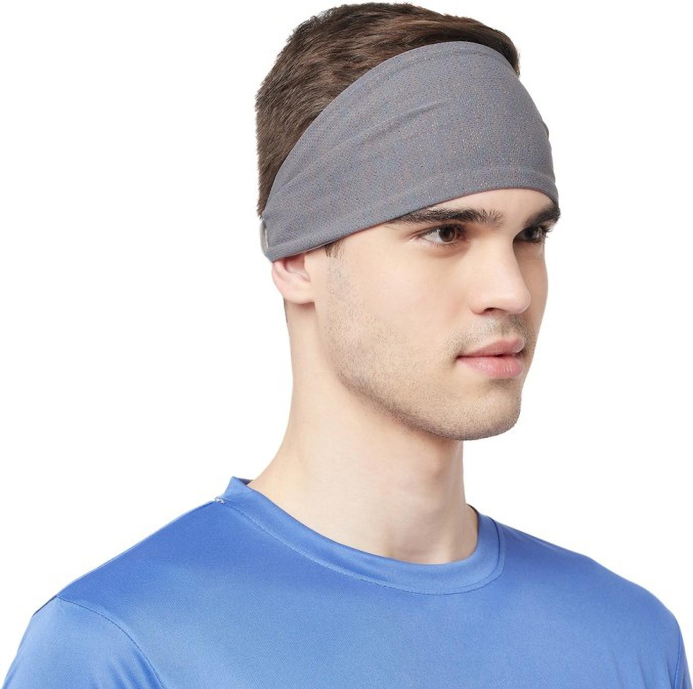 Fabme Unisex Grey Headband for Yoga, Gym, Zumba, Jogging, Cycling