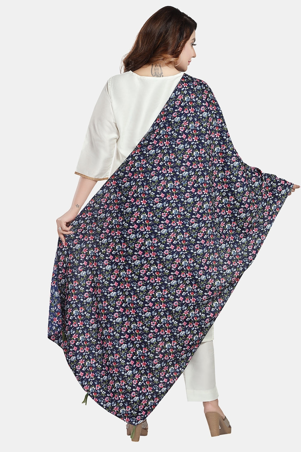 Fabme Women's Big Size Georgette MultiPurpose, Stole