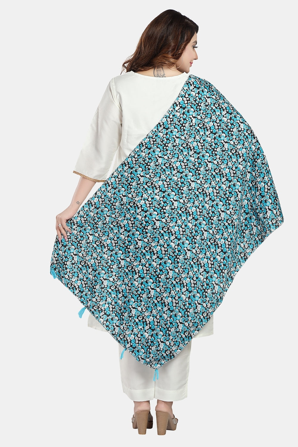 Fabme Women's Big Size Georgette MultiPurpose, Stole