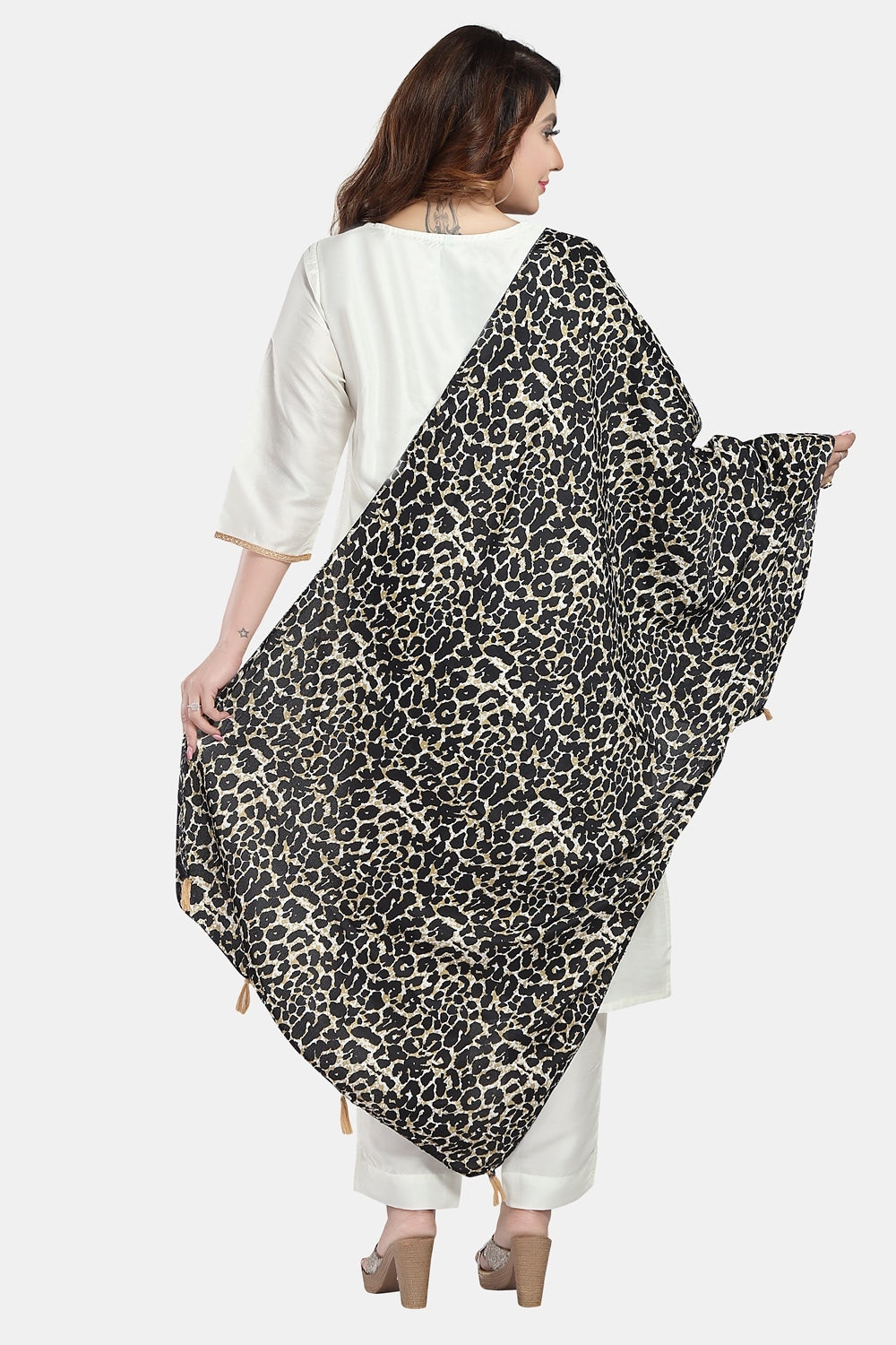 Fabme Women's Big Size Georgette MultiPurpose, Stole