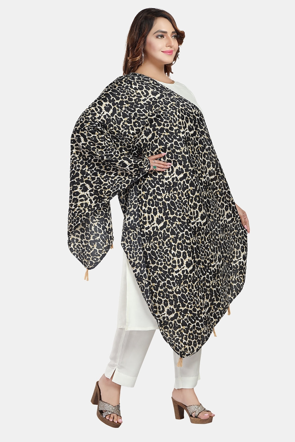 Fabme Women's Big Size Georgette MultiPurpose, Stole