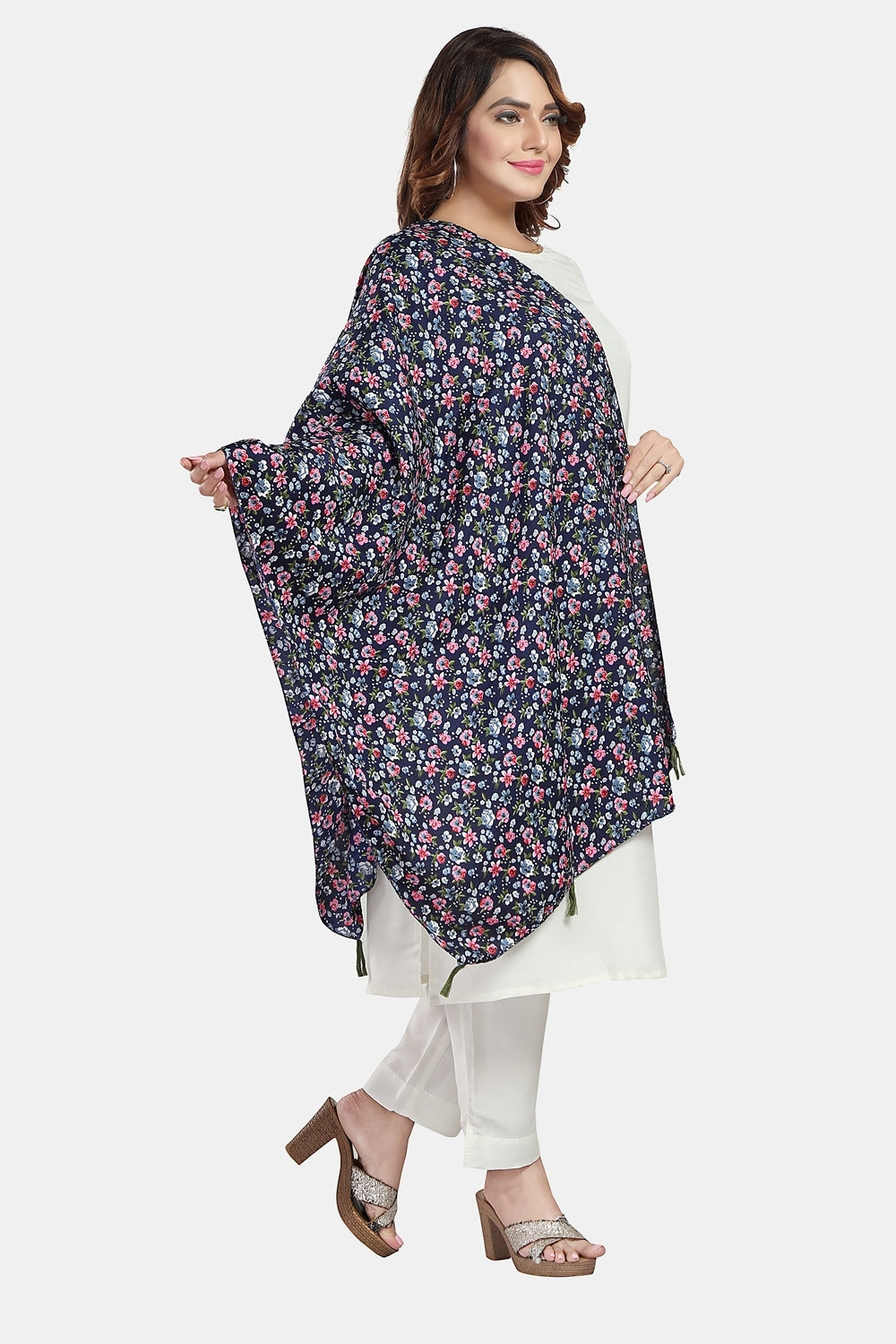 Fabme Women's Big Size Georgette MultiPurpose, Stole