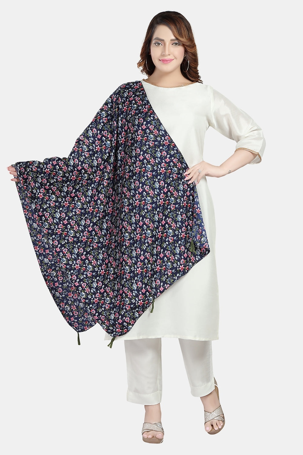 Fabme Women's Big Size Georgette MultiPurpose, Stole