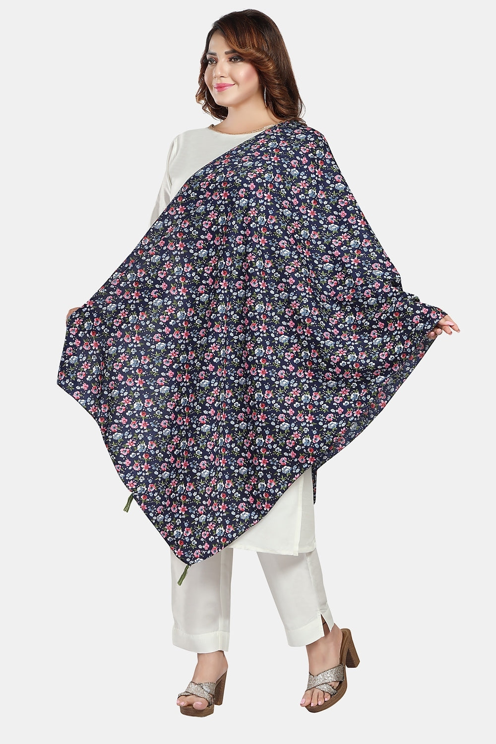 Fabme Women's Big Size Georgette MultiPurpose, Stole