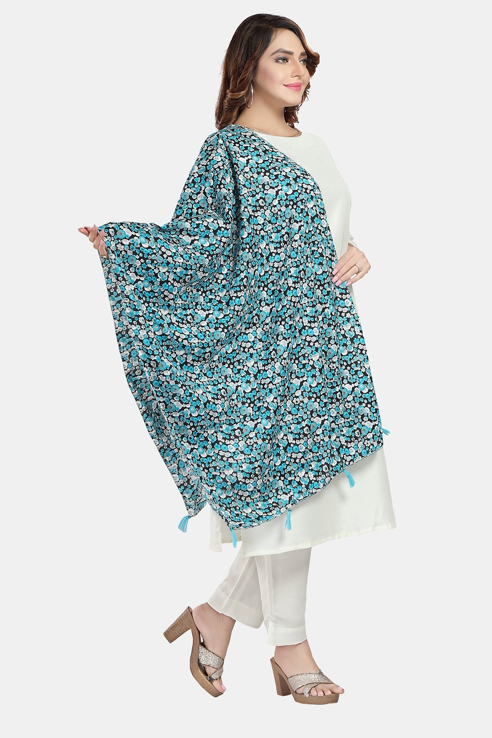 Fabme Women's Big Size Georgette MultiPurpose, Stole