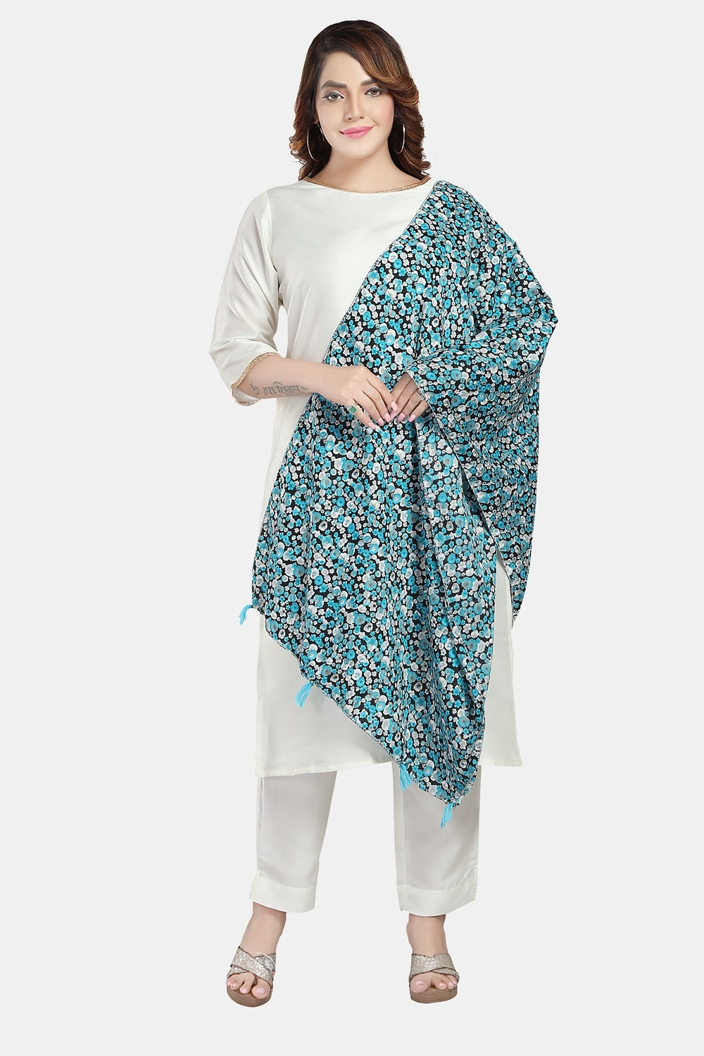 Fabme Women's Big Size Georgette MultiPurpose, Stole
