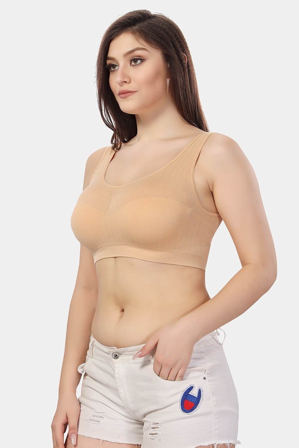 Fabme Women's Skin Full Coverage Non-Padded Non Wired Bra