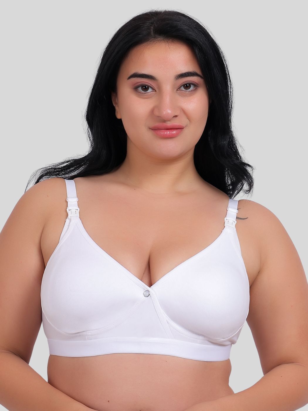 Fabme Women's Seamless Cotton Nursing Bra