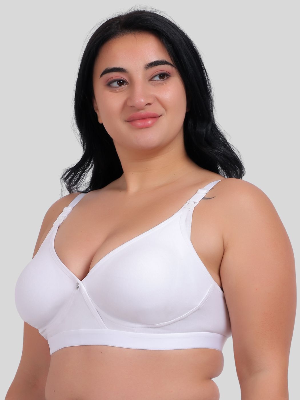 Fabme Women's Seamless Cotton Nursing Bra