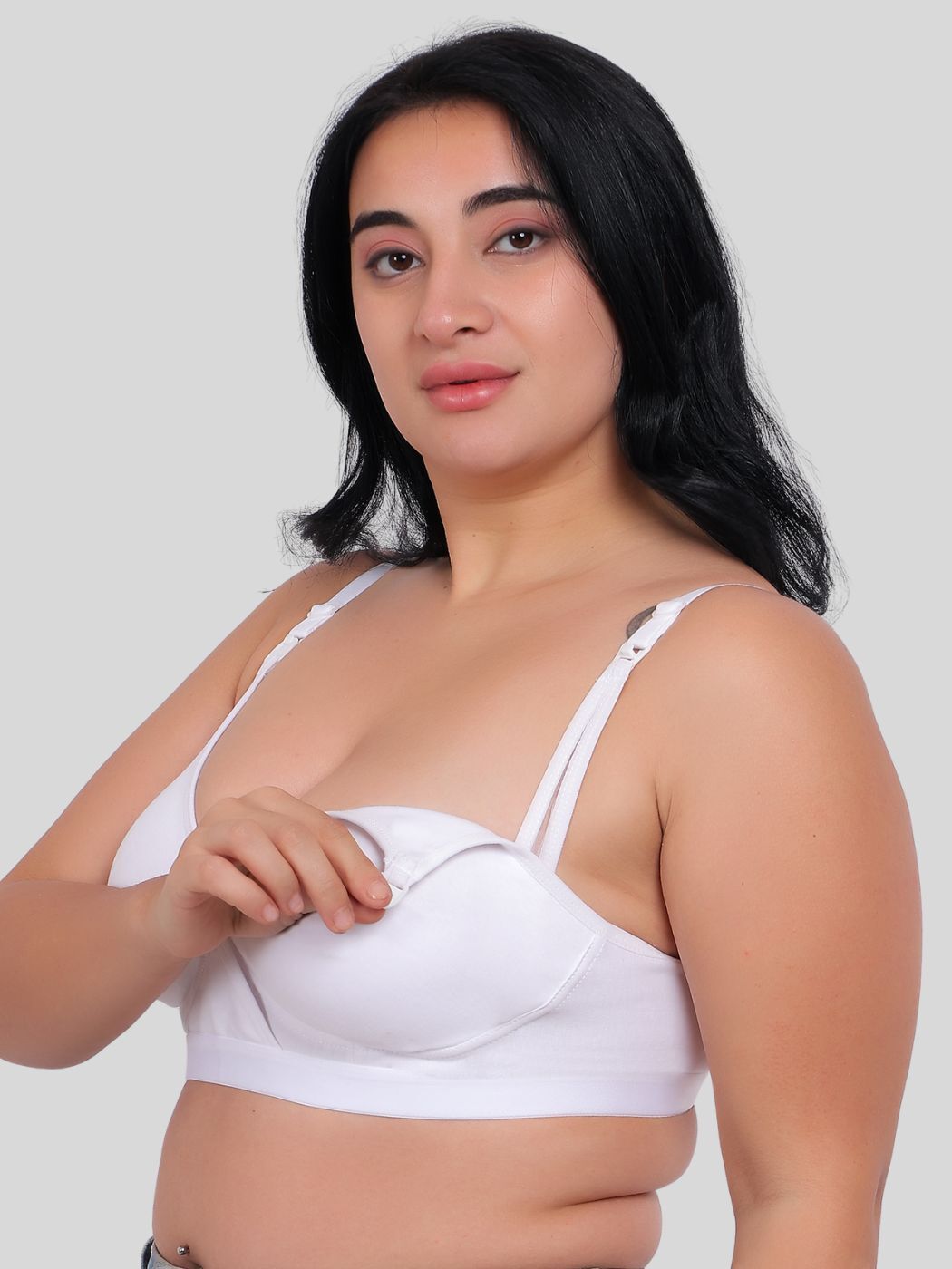 Fabme Women's Seamless Cotton Nursing Bra