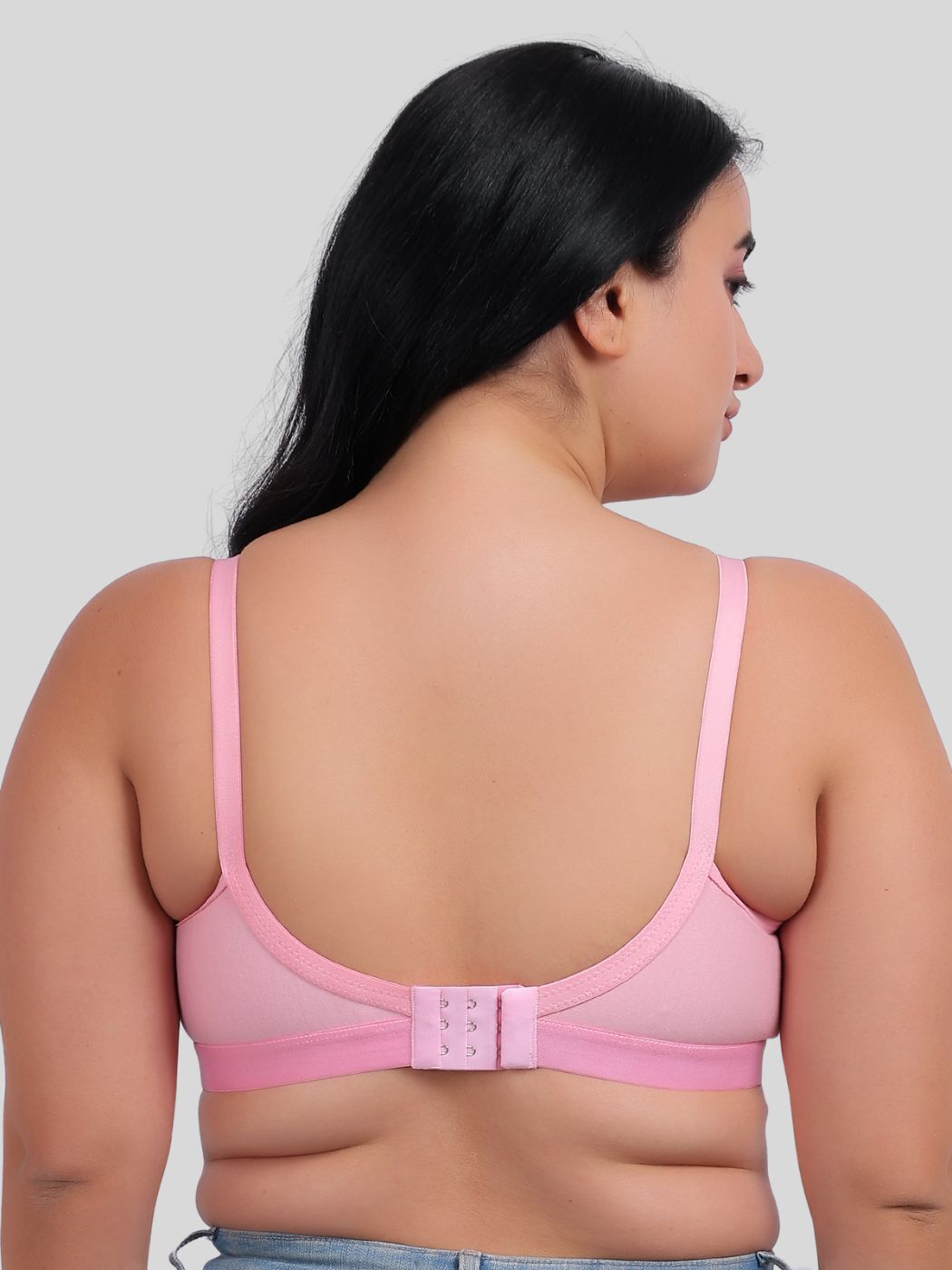 Fabme Women's Pink Seamless Cotton Nursing Bra
