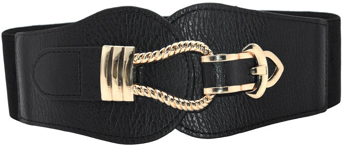 Fabme Women Black Corset Belt Belt