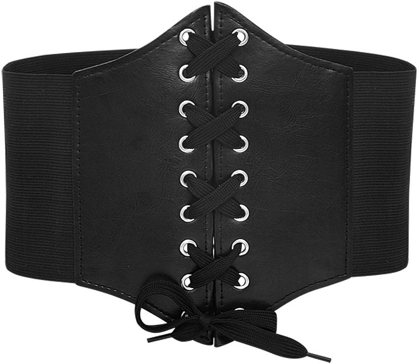 Fabme Women Black Corset Belt Belt