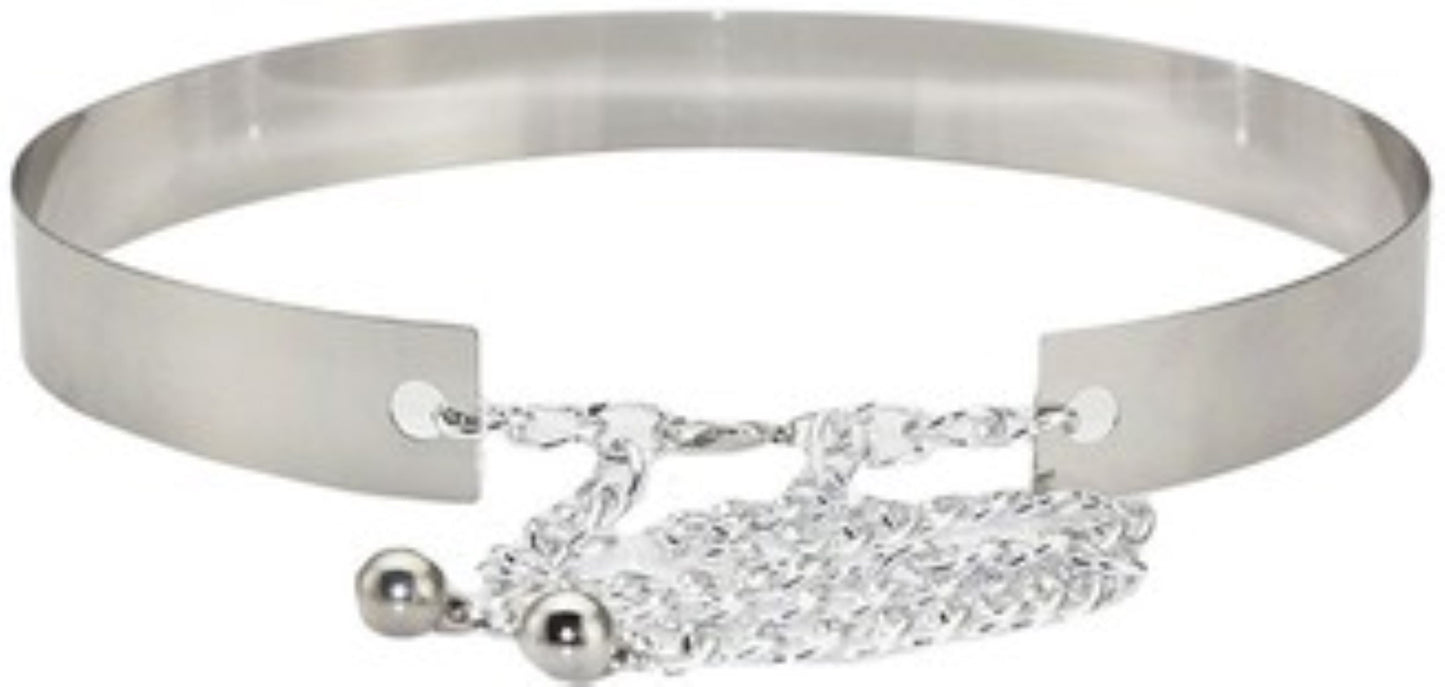 Fabme Women Silver Alloy Saree, Dress, Lehenga Styling Belt