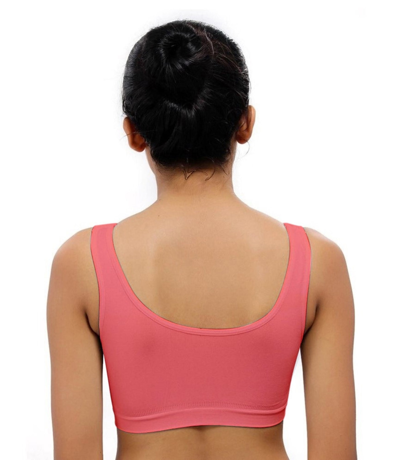 Fabme Women's Peach Full Coverage, , Non-Padded Non-Wired  Bra