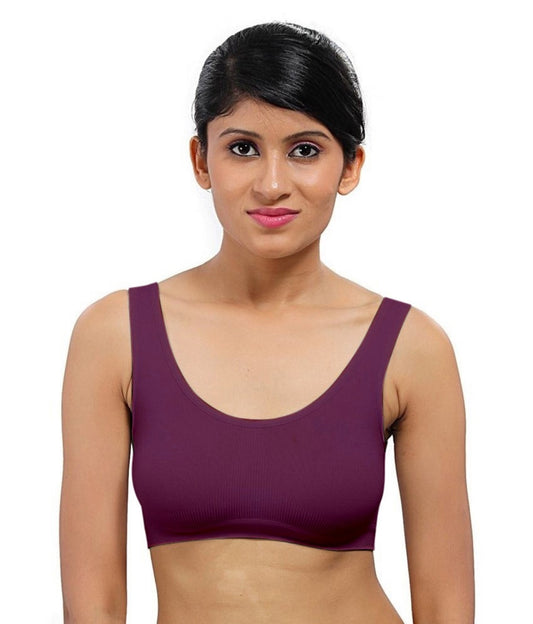 Fabme Women's Purple Full Coverage, , Non-Padded Non-Wired  Bra