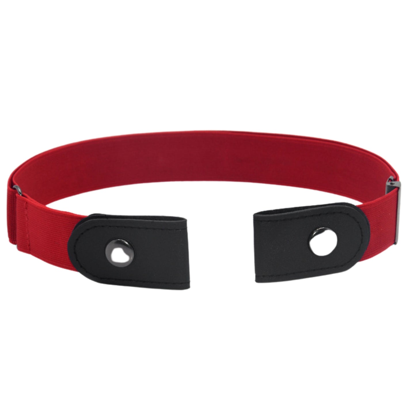 Fabme Unisex Red  No Buckle Belt