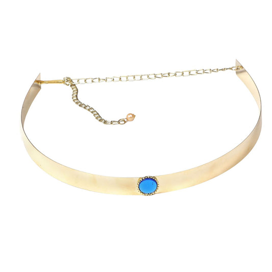 Fabme Women Golden-Blue   Belt