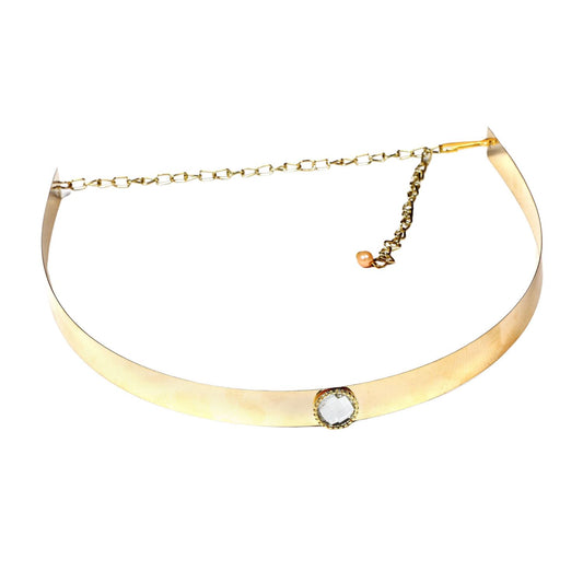 Fabme Women Golden-White   Belt