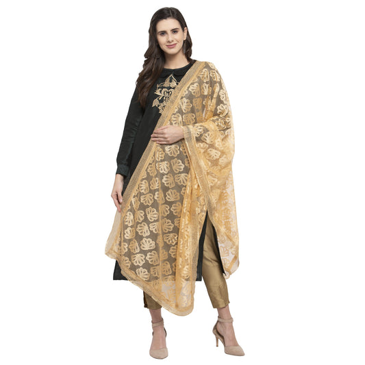 Fabme Women's Net dupatta - Full length